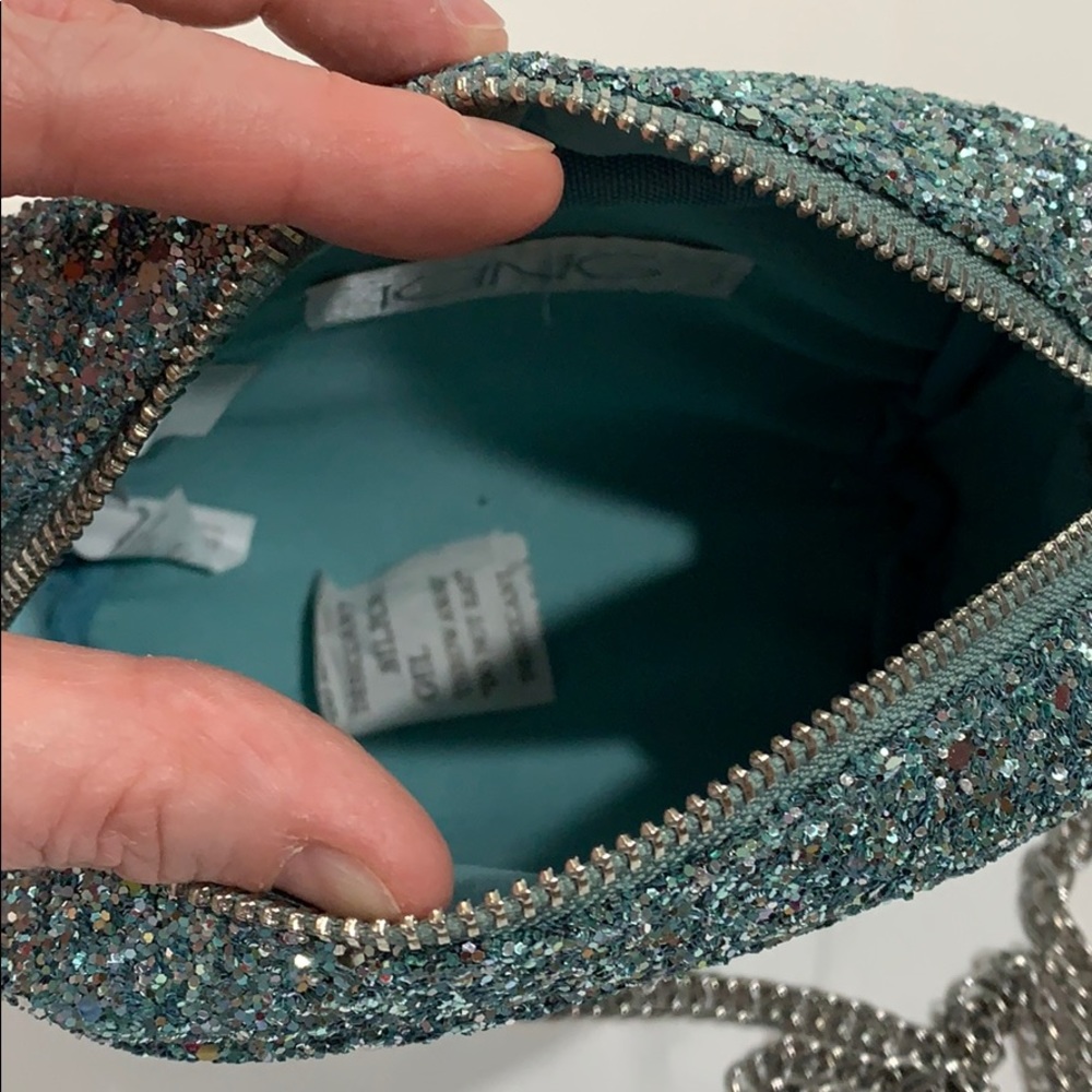 ICING Light Blue GLITTER CROSSBODY MINI BAG! STUNNING! - Picture 4 of 6